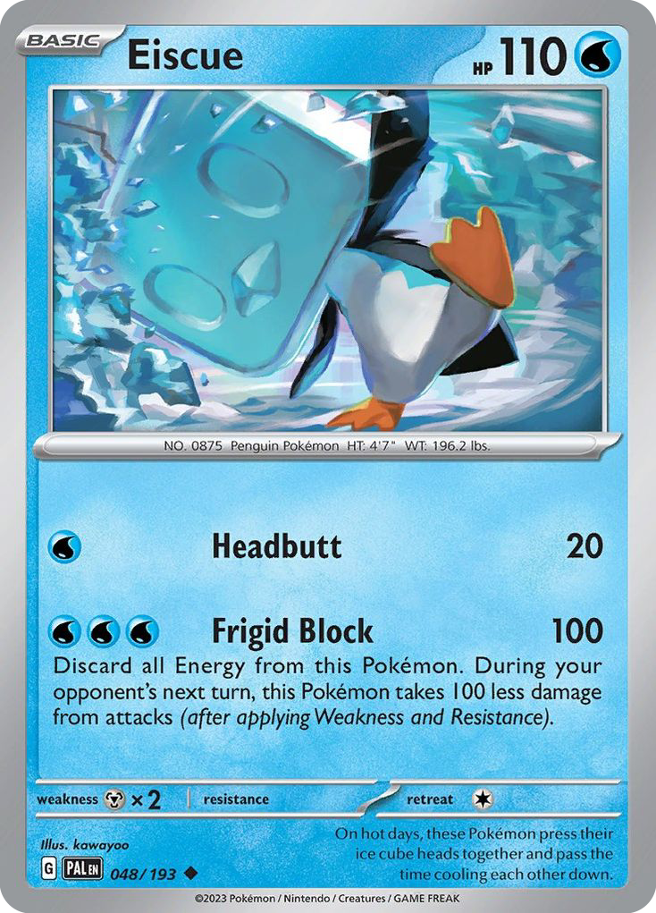 Eiscue 48 Paldea Evolved Pokémon card