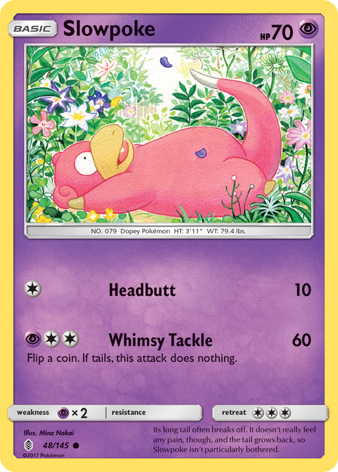 Slowpoke 48 Guardians Rising Pokémon card