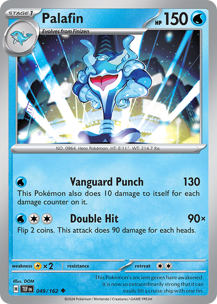 Palafin 49 Temporal Forces Pokémon card