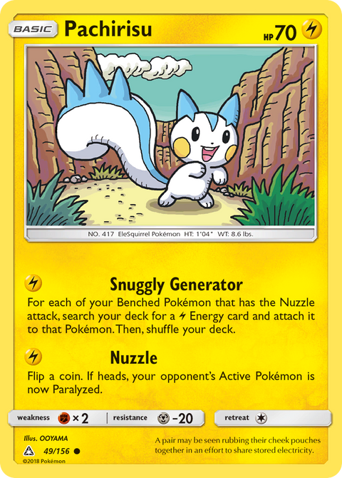 Pachirisu 49 Ultra Prism Pokémon card
