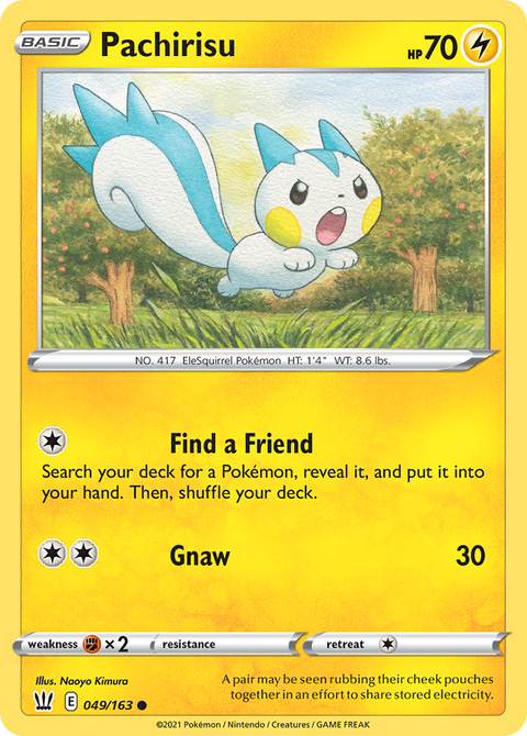 Pachirisu 49 Battle Styles Pokémon card