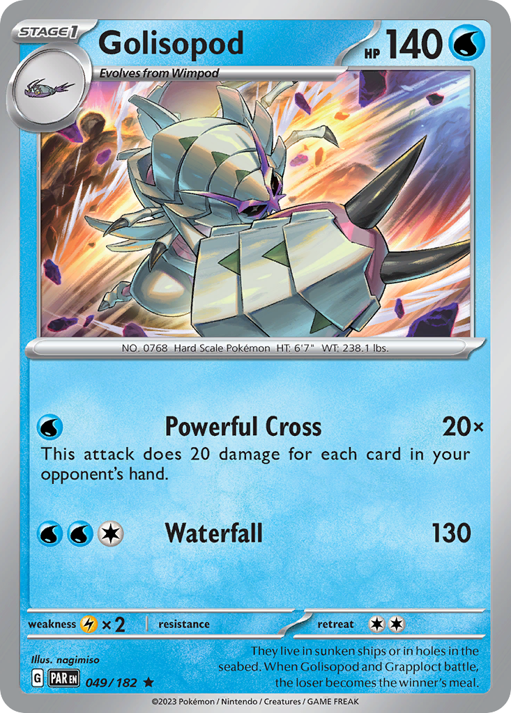 Golisopod 49 Paradox Rift Pokémon card
