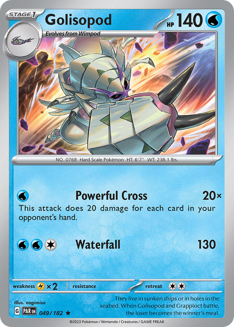 Golisopod 49 Paradox Rift Pokémon card