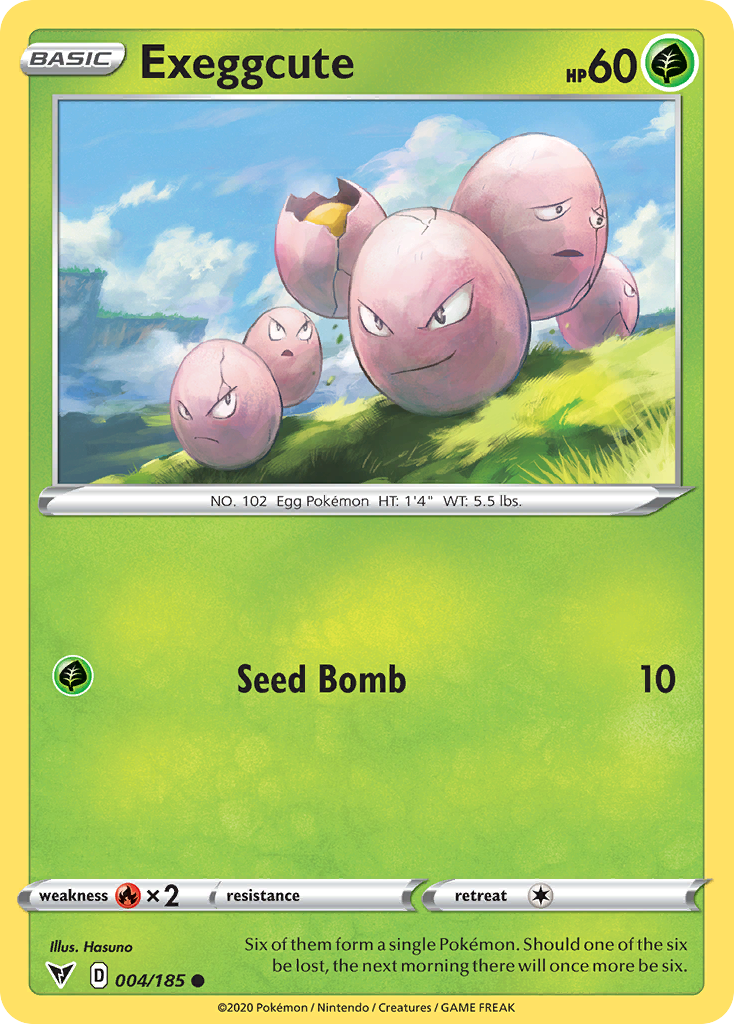 Exeggcute 4 Vivid Voltage Pokémon card