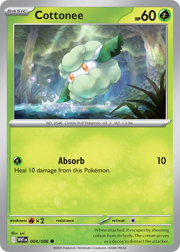Cottonee 4 White Flare Pokémon card