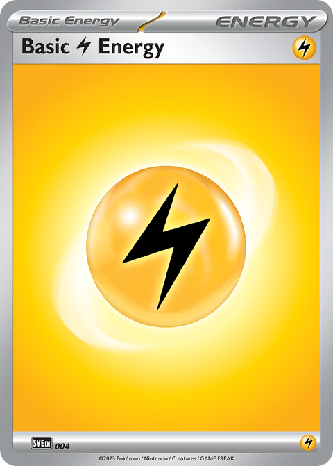 Basic Lightning Energy 4 Scarlet & Violet Energies Pokémon card