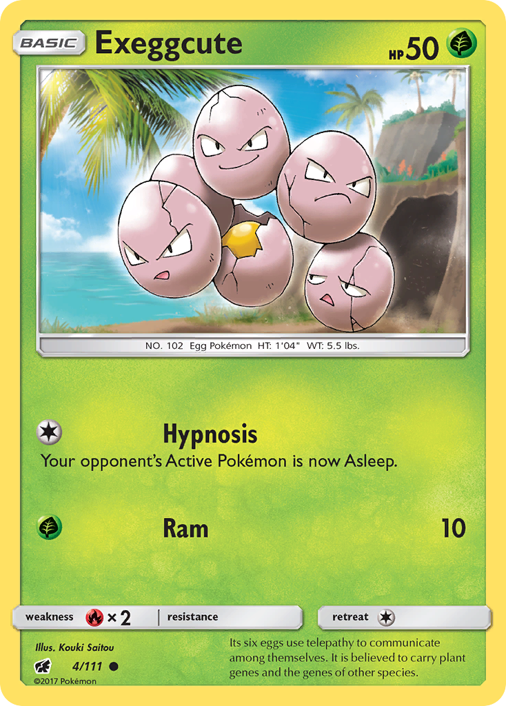 Exeggcute 4 Crimson Invasion Pokémon card