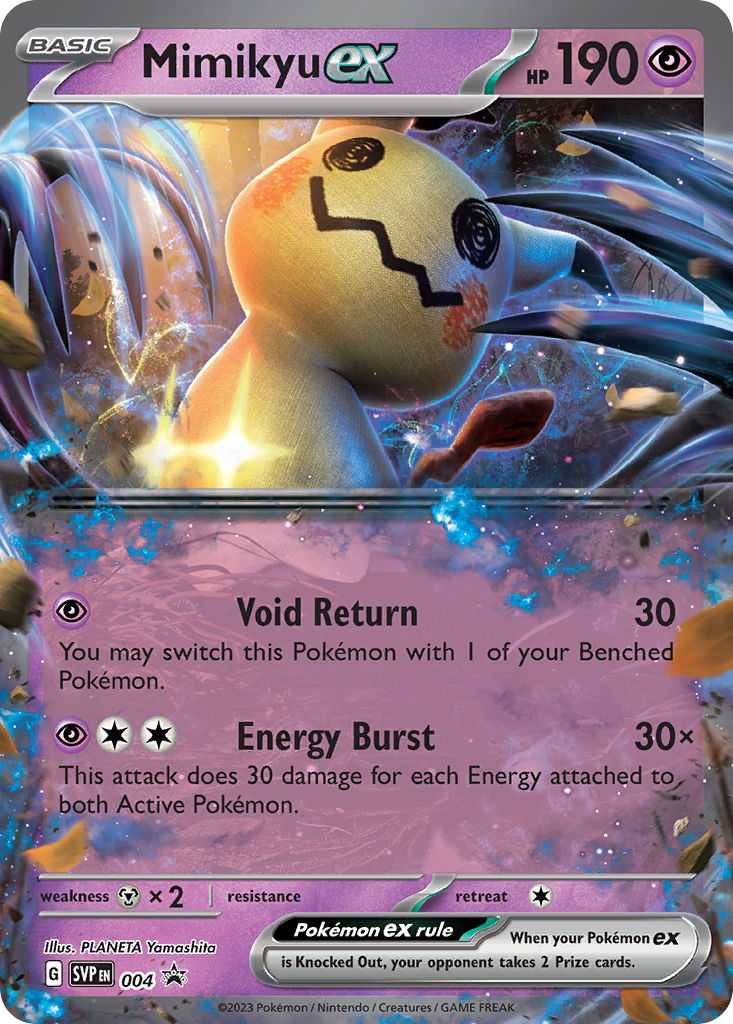 Mimikyu ex 4 Scarlet & Violet Black Star Promos Pokémon card