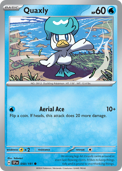 Quaxly 50 Surging Sparks Pokémon card