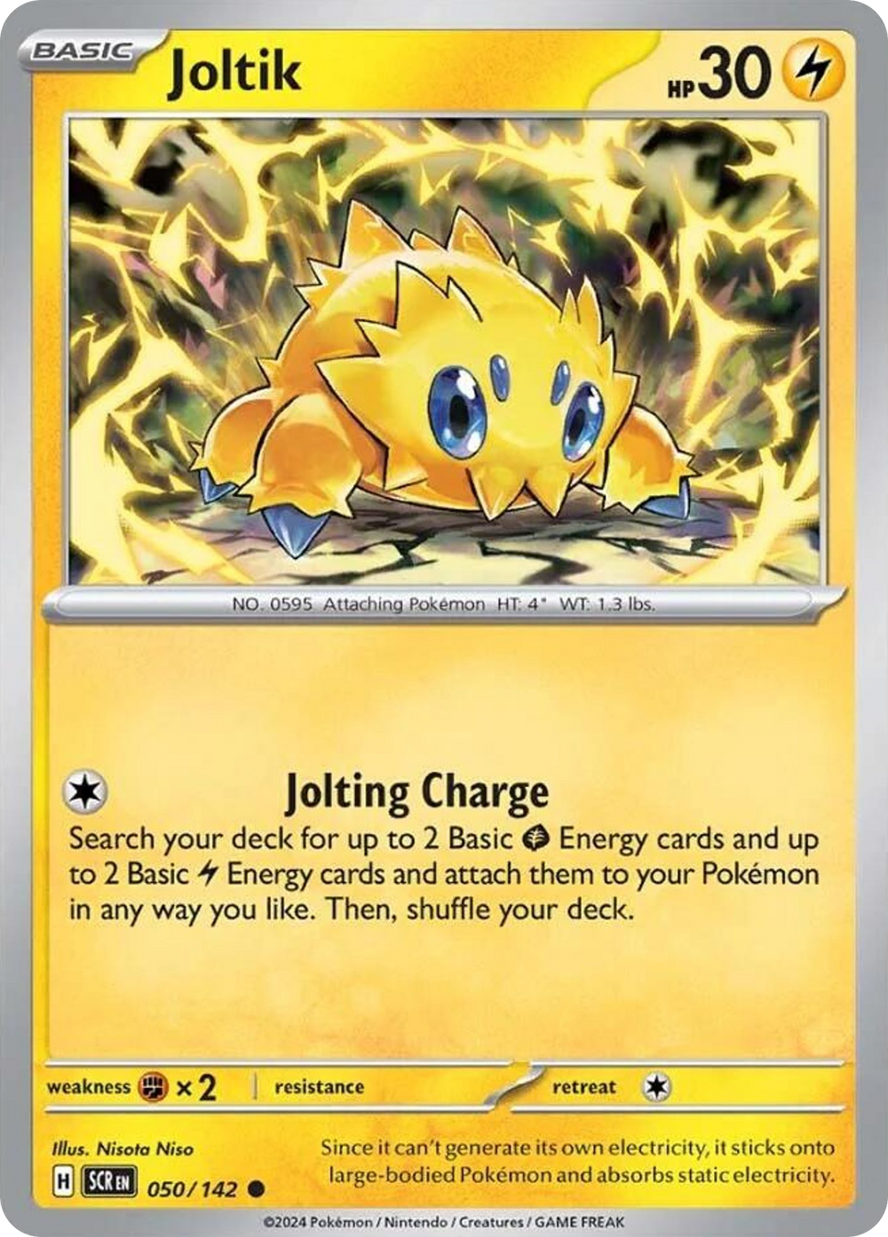 Joltik 50 Stellar Crown Pokémon card