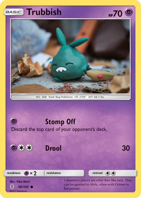 Trubbish 50 Guardians Rising Pokémon card