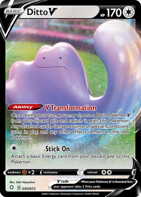 Ditto V 50 Shining Fates Pokémon card