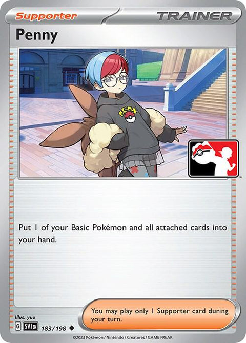 Penny - 183/198 - Prize Pack Series Three — Play! Pokémon stamped prize pack card