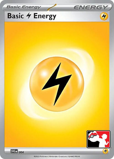 Basic Lightning Energy - 004 - Prize Pack Series Nine — Play! Pokémon stamped prize pack card