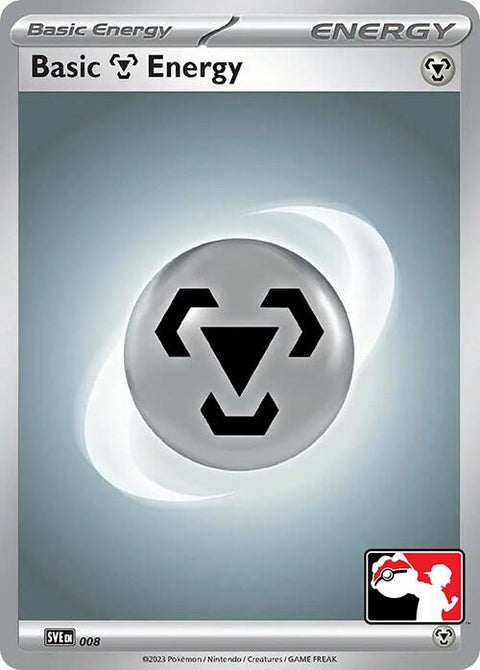 Basic Metal Energy - 008 - Prize Pack Series Five — Play! Pokémon stamped prize pack card
