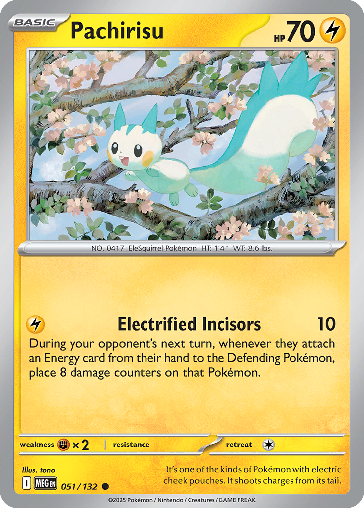 Pachirisu 51 Mega Evolution Pokémon card