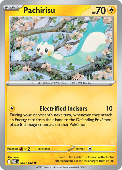 Pachirisu 51 Mega Evolution Pokémon card