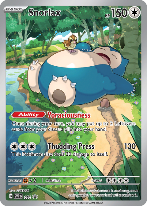 Snorlax 51 Scarlet & Violet Black Star Promos Pokémon card