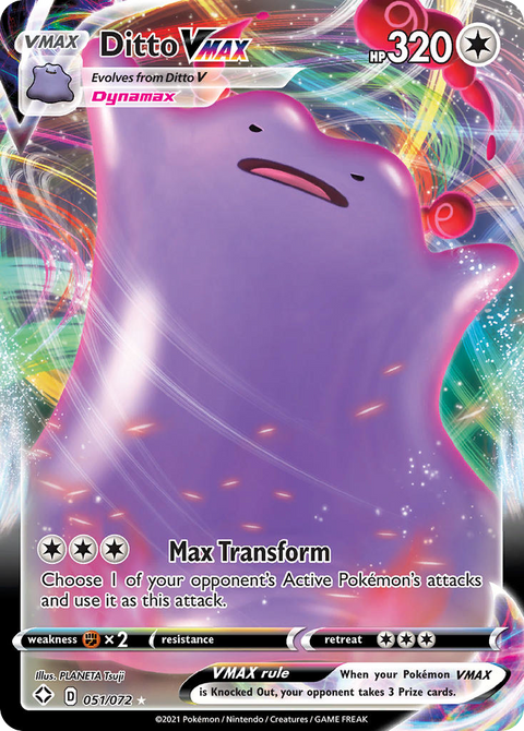 Ditto VMAX 51 Shining Fates Pokémon card