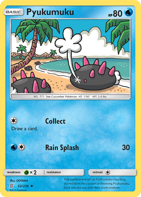 Pyukumuku 52 Unified Minds Pokémon card