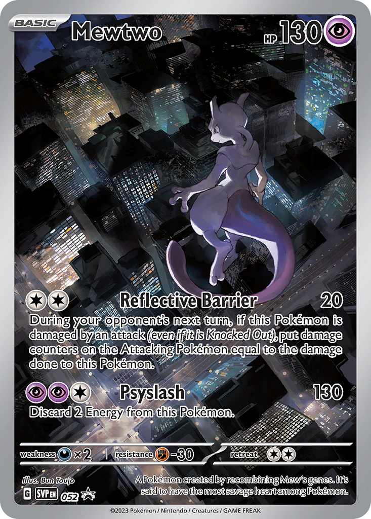 Mewtwo 52 Scarlet & Violet Black Star Promos Pokémon card