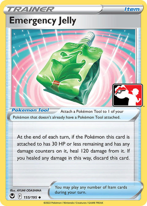 Emergency Jelly - 155/195 - Prize Pack Series Four — Play! Pokémon stamped prize pack card