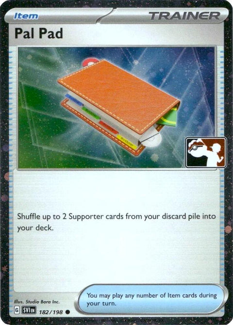 Pal Pad - 182/198 - Prize Pack Series Four — Play! Pokémon stamped prize pack card