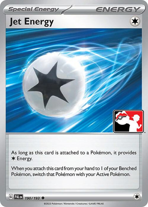 Jet Energy - 190/198 - Prize Pack Series Five — Play! Pokémon stamped prize pack card