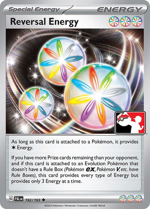 Reversal Energy - 192/193 - Prize Pack Series Five — Play! Pokémon stamped prize pack card