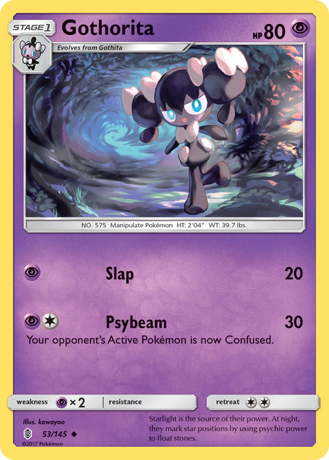 Gothorita 53 Guardians Rising Pokémon card