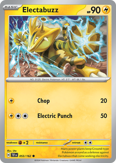 Electabuzz 53 Temporal Forces Pokémon card