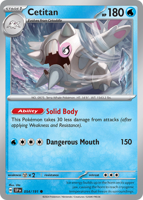 Cetitan 54 Surging Sparks Pokémon card