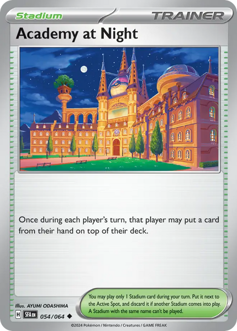 Academy at Night 54 Shrouded Fable Pokémon card