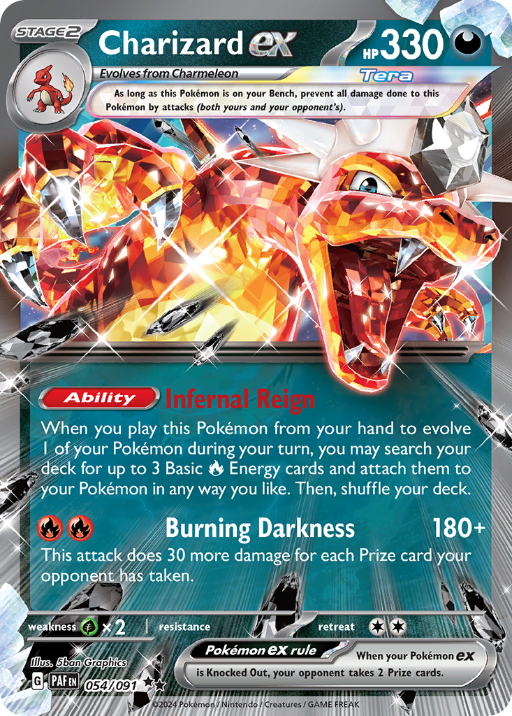 Charizard ex 54 Paldean Fates Pokémon card