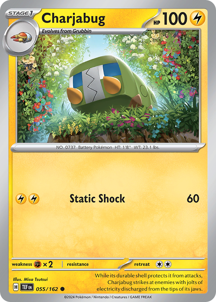 Charjabug 55 Temporal Forces Pokémon card