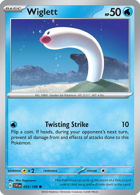 Wiglett 55 Scarlet & Violet Pokémon card