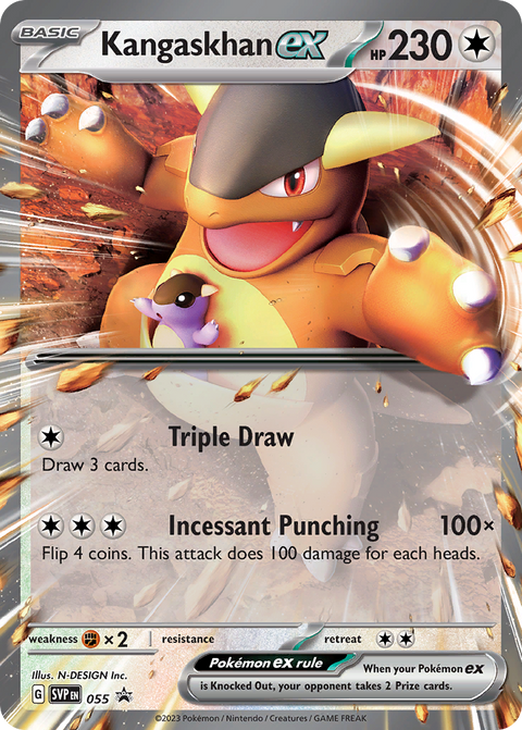 Kangaskhan ex 55 Scarlet & Violet Black Star Promos Pokémon card