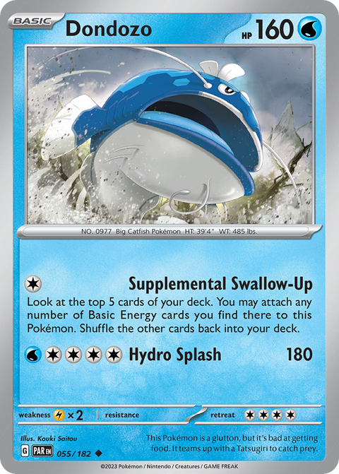 Dondozo 55 Paradox Rift Pokémon card