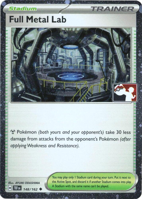 Full Metal Lab - 148/162 - Prize Pack Series Five — Play! Pokémon stamped prize pack card