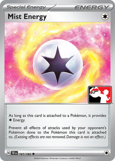 Mist Energy - 161/162 - Prize Pack Series Five — Play! Pokémon stamped prize pack card