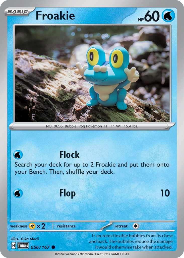 Froakie 56 Twilight Masquerade Pokémon card