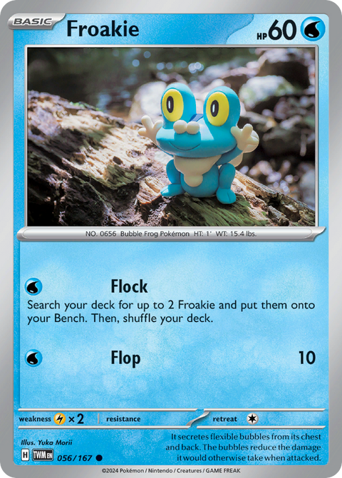Froakie 56 Twilight Masquerade Pokémon card