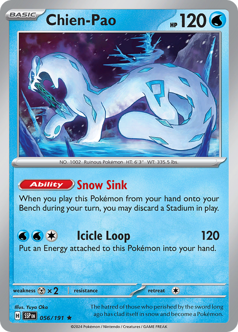 Chien-Pao 56 Surging Sparks Pokémon card