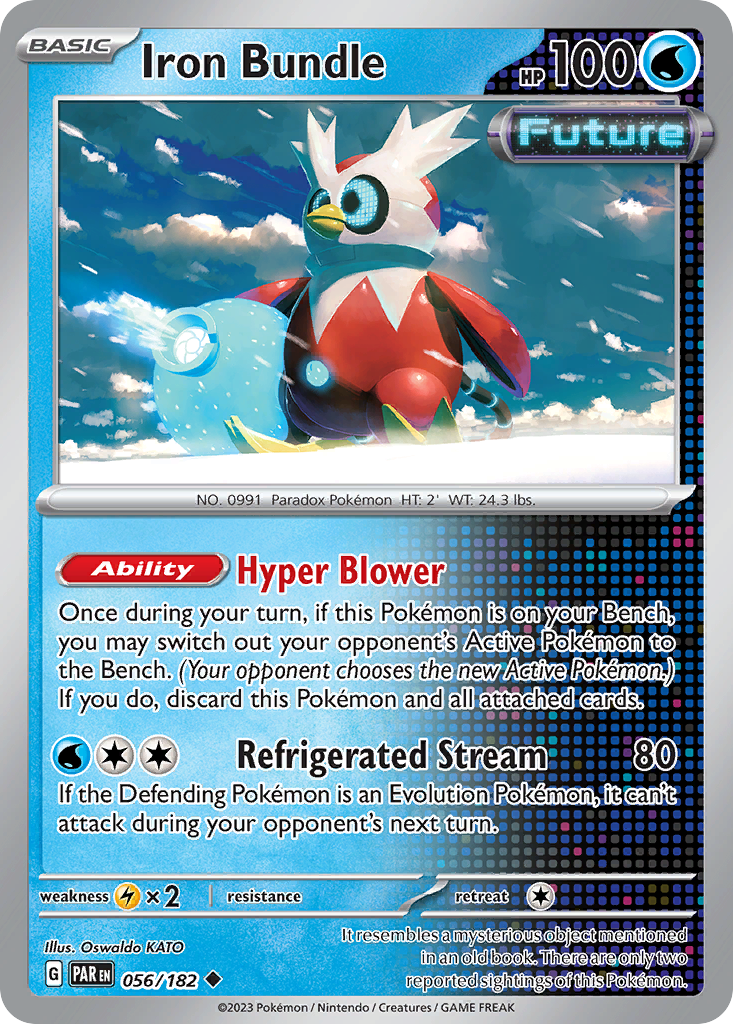 Iron Bundle 56 Paradox Rift Pokémon card