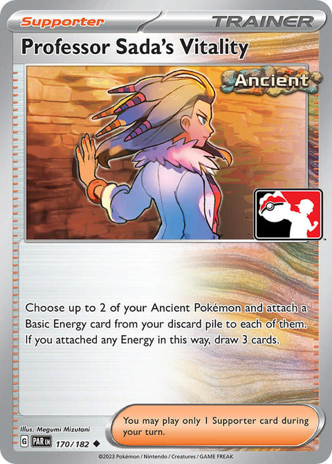 Professor Sada's Vitality - 170/182 - Prize Pack Series Five — Play! Pokémon stamped prize pack card