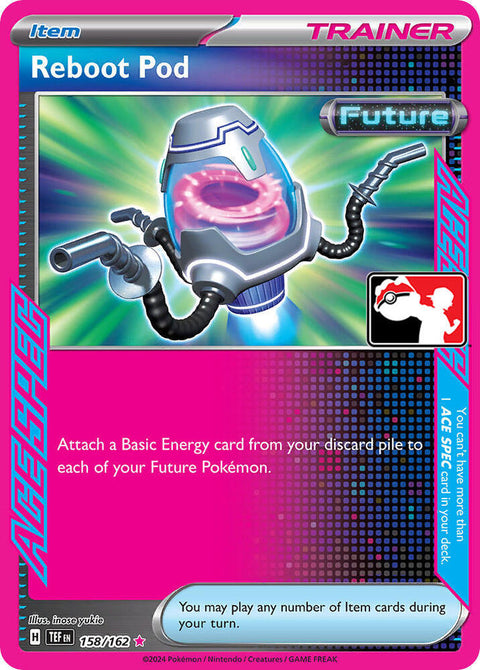 Reboot Pod - 158/162 - Prize Pack Series Five — Play! Pokémon stamped prize pack card