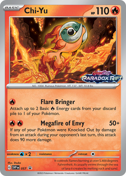 Chi-Yu 57 Scarlet & Violet Black Star Promos Pokémon card