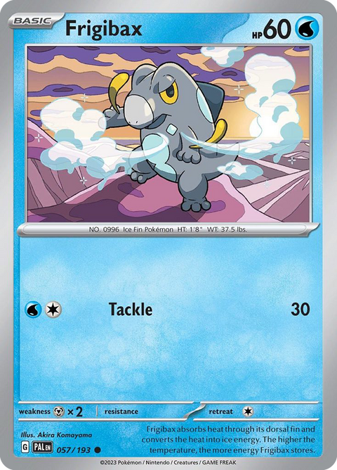 Frigibax 57 Paldea Evolved Pokémon card