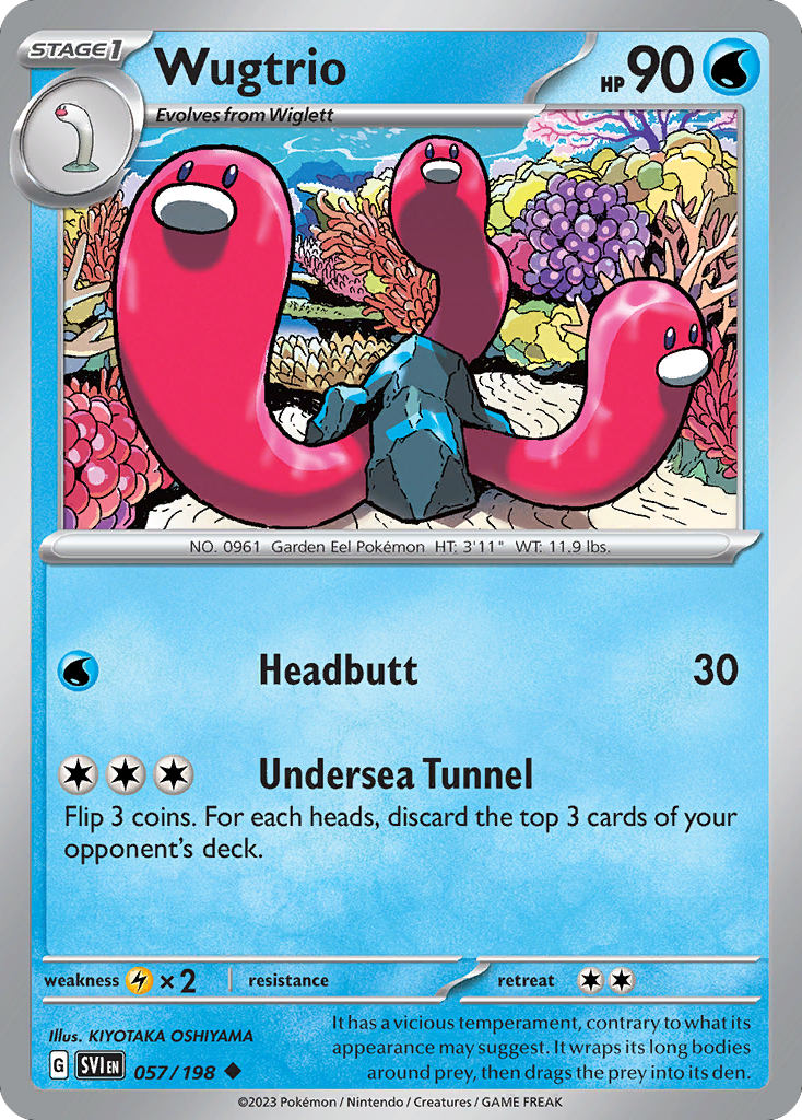 Wugtrio 57 Scarlet & Violet Pokémon card