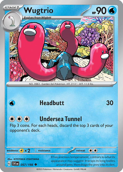 Wugtrio 57 Scarlet & Violet Pokémon card
